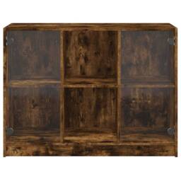 Berkfield Home Sideboard Smoked Oak 102x37x75.5 cm Engineered Wood in Brown - thumbnail 6