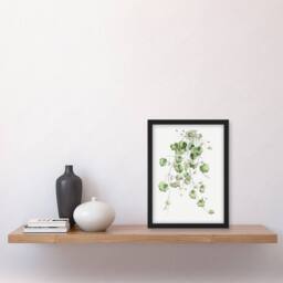 "Artery8 Kenilworth Ivy Botanical Redoute Vintage Framed Wall Art Print in White - Size: W12"" x H16""" - thumbnail 4