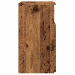 Berkfield Home Bedside Cabinet Old Wood 50x32x60cm Engineered Wood in Brown - Size: 50 x 32 x 60 cm - thumbnail 6