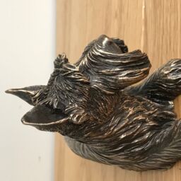 Animal Crackers Scottish Terrier Dog Figurine In Solid Cold Cast Bronze, Quality Dog Lover Home Decoration in Bronze - thumbnail 5