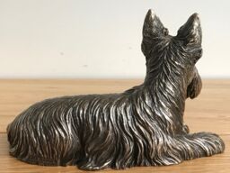 Animal Crackers Scottish Terrier Dog Figurine In Solid Cold Cast Bronze, Quality Dog Lover Home Decoration in Bronze - thumbnail 3