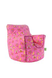 Bean Lazy Girl's Cotton Pink Owl Bean Bag Arm Chair Toddler Size - Size: Small - thumbnail 2