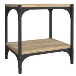 Berkfield Home TV Cabinet Sonoma Oak 40x33x41 cm Engineered Wood & Steel in Light Tan - Size: 40 x 33 x 41 cm
