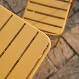 Artemis Home Colourways Vibrant Folding Patio or Balcony Set in Yellow - thumbnail 3