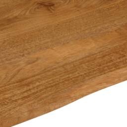 Berkfield Home Table Top Live Edge 90x80x2.5 cm Solid Wood Mango in Brown - thumbnail 7
