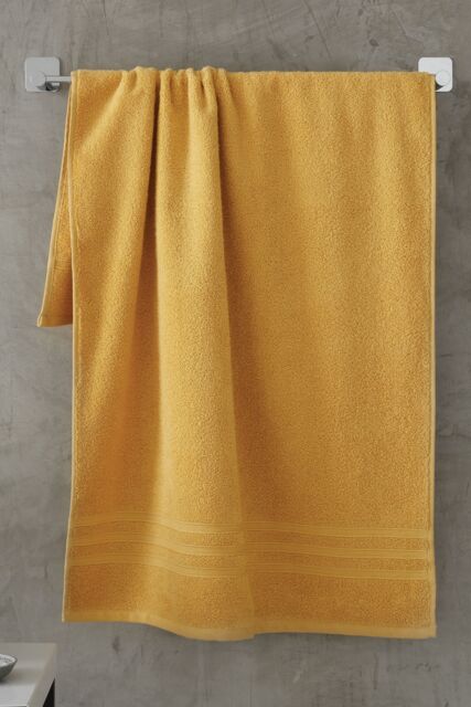 Catherine Lansfield 'Zero Twist' Bath Sheet in Yellow - image 1