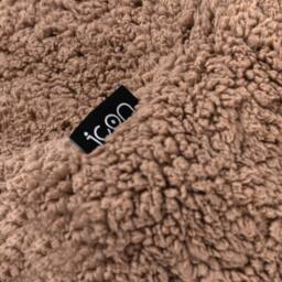 icon Kids Kingston Teddy Berber Fleece Classic Dome Bean Bag in Brown - Size: Medium - thumbnail 7