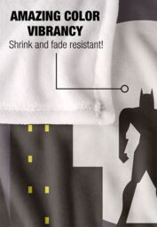 Warner Bros. Batman City Silhouette Silky Touch Super Soft Throw Blanket 152 X 127 cm in White - thumbnail 4