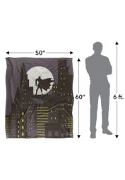 Warner Bros. Batman City Silhouette Silky Touch Super Soft Throw Blanket 152 X 127 cm in White - thumbnail 5