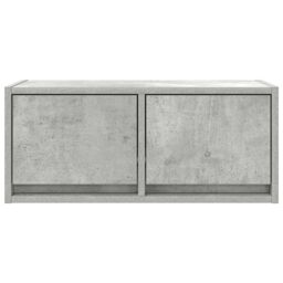 Berkfield Home TV Cabinet Concrete Grey 60x31x25.5 cm Engineered Wood - thumbnail 6