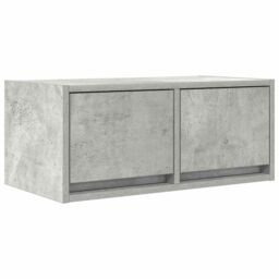 Berkfield Home TV Cabinet Concrete Grey 60x31x25.5 cm Engineered Wood - thumbnail 2