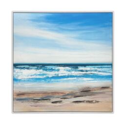 Joanne Last All About The Sea Framed Canvas Print in Brown - thumbnail 1