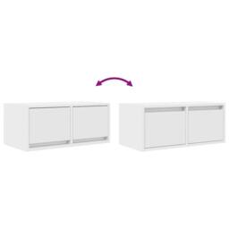 Berkfield Home TV Cabinet White 60x31x25.5 cm Engineered Wood - thumbnail 9