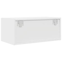 Berkfield Home TV Cabinet White 60x31x25.5 cm Engineered Wood - thumbnail 8