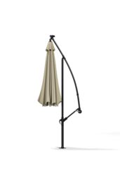 H&O Direct Cantilever Garden Parasol with 32 LED Light（Base not included） in Beige - thumbnail 5