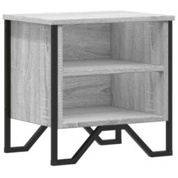 Berkfield Home Bedside Cabinet Grey Sonoma 40x30x40 cm Engineered Wood - Size: 40 x 30 x 40 cm - thumbnail 2