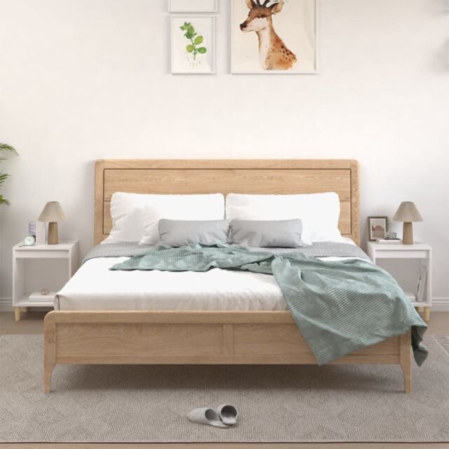 Berkfield Home Bedside Cabinets 2 pcs White 40x35x50 cm - Size: 40 x 35 x 50 cm - image 1