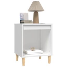 Berkfield Home Bedside Cabinets 2 pcs White 40x35x50 cm - Size: 40 x 35 x 50 cm - thumbnail 4