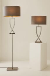 ValueLights Katniss Brushed Chrome Industrial Tall Floor Lamp in Silver - thumbnail 6