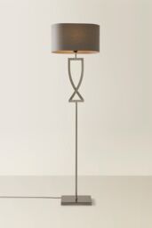 ValueLights Katniss Brushed Chrome Industrial Tall Floor Lamp in Silver - thumbnail 3