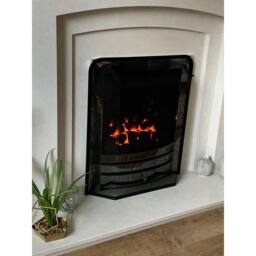 VOGREX Heavy Duty Black Fireplace Spark Guard Screen - thumbnail 3