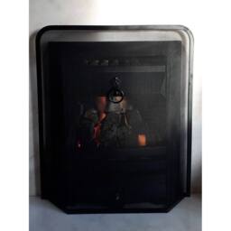 VOGREX Heavy Duty Black Fireplace Spark Guard Screen - thumbnail 4