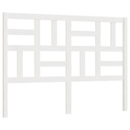 Berkfield Home Bed Headboard White 166x4x104 cm Solid Wood Pine - Size: 166 x 4 x 104 cm - thumbnail 1