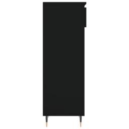 Berkfield Home Shoe Cabinet Black 40x36x105 cm Engineered Wood - Size: 40 x 36 x 105 cm - thumbnail 7