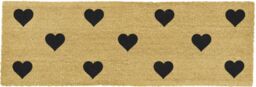 Artsy Mats Hearts Patio Doormat in Beige - Size: 40 cm x 120 cm - thumbnail 4