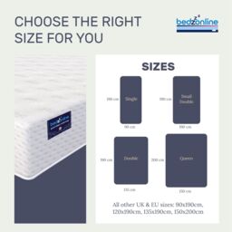 Bedzonline 3FT Motion Isolation Reflex Foam Mattress 4 Zone - Adaptive Support, Pressure Relief & Restful Sleep in White - Size: Single - thumbnail 2