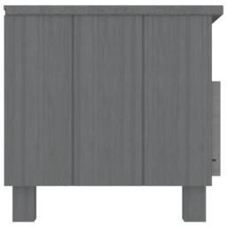 Berkfield Home TV Cabinet HAMAR Dark Grey 106x40x40 cm Solid Wood Pine - Size: 106 x 40 x 40 cm - thumbnail 4