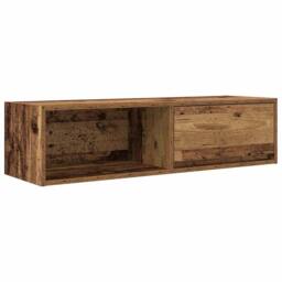 Berkfield Home TV Cabinets 2 pcs Old Wood 100x31x25.5 cm Engineered Wood in Brown - thumbnail 6