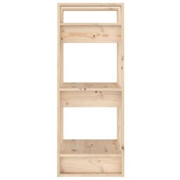 Berkfield Home Book Cabinet/Room Divider 41x35x91 cm Solid Wood Pine in Brown - Size: 41 x 35 x 91 cm - thumbnail 4