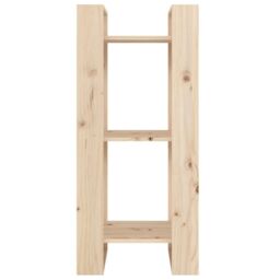Berkfield Home Book Cabinet/Room Divider 41x35x91 cm Solid Wood Pine in Brown - Size: 41 x 35 x 91 cm - thumbnail 3