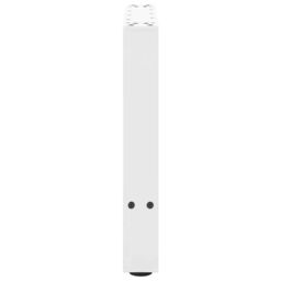 Berkfield Home Coffee Table Legs White 2 pcs 50x(42-43) cm Steel - thumbnail 6
