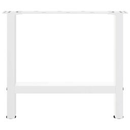 Berkfield Home Coffee Table Legs White 2 pcs 50x(42-43) cm Steel - thumbnail 5