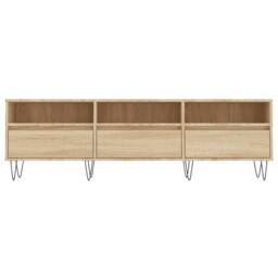 Berkfield Home TV Cabinet Sonoma Oak 150x30x44.5 cm Engineered Wood in Brown - thumbnail 5