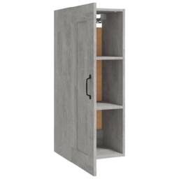 Berkfield Home Hanging Cabinet Concrete Grey 35x34x90 cm Engineered Wood - Size: 35 x 34 x 90 cm - thumbnail 7