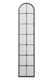 "MirrorOutlet Black Framed Arched Leaner Garden Wall Mirror 75"" X 16"" (190 X 40CM) - Size: 1 Pack" - thumbnail 3