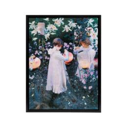 "Artery8 John Singer Sargent Carnation Lily Rose Framed Canvas Wall Art Print - Size: W12"" x H16""" - thumbnail 1
