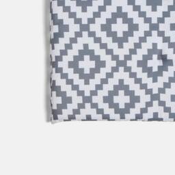 OHS 2 x Geo Print Garden Seat Pad Outdoor High Back Chair Cushion in Grey - thumbnail 5