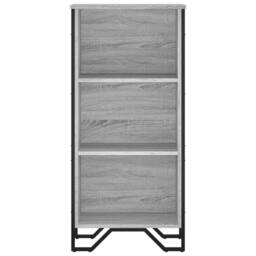 Berkfield Home Modern Bookcase Grey Sonoma 50x31x106 cm Engineered Wood - Size: 50 x 31 x 106 cm - thumbnail 4