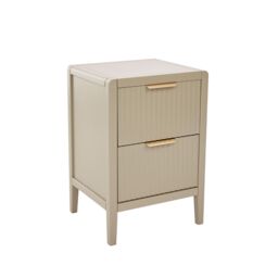 Cabinet Bits Castel 2 Drawer Bedside Table in Beige - thumbnail 4
