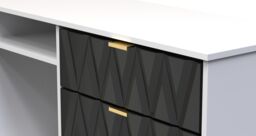 Ready Assembled 2 U Dallas 6 Drawer Sideboard (Ready Assembled) in Black - thumbnail 4