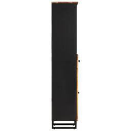 Berkfield Home Bathroom Cabinet 38x33x160 cm Solid Wood Acacia in Brown - Size: 38 x 33 x 160 cm - thumbnail 5