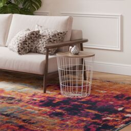 Kukoon Bright Multicolour Distressed Abstract Living Area Rug - Size: 60 cm x 240 cm - thumbnail 5