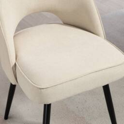 Artemis Home Ashley Fabric Dining Chairs - Set of 2 in Beige - Size: 2 Pack - thumbnail 4