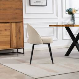 Artemis Home Ashley Fabric Dining Chairs - Set of 2 in Beige - Size: 2 Pack - thumbnail 5