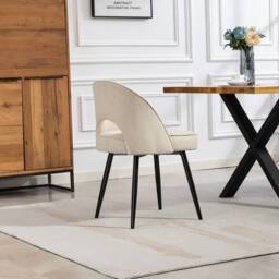 Artemis Home Ashley Fabric Dining Chairs - Set of 2 in Beige - Size: 2 Pack - thumbnail 6