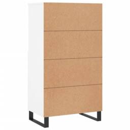 Berkfield Home Highboard White 60x36x110 cm Engineered Wood - Size: 60 x 36 x 110 cm - thumbnail 8